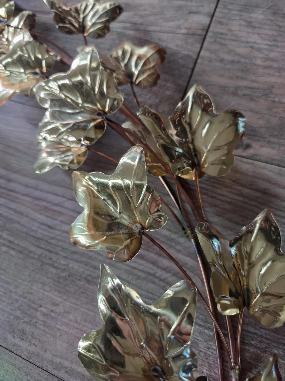 Homco Gold Leaf Vine Wall Decor Set